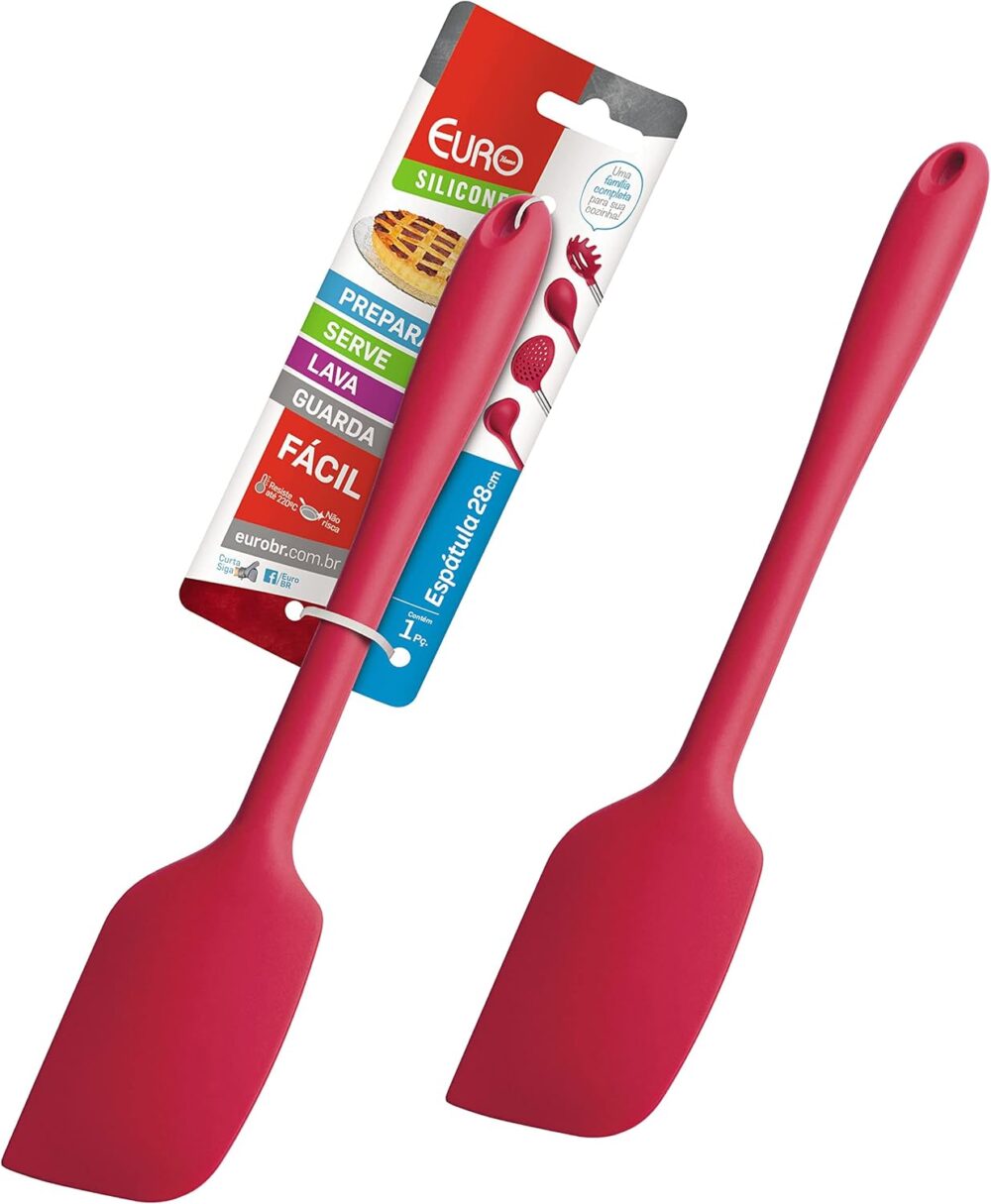 Espátula 28 cm de Silicone Vermelha,SIL2737-VM, Euro Home - Image 3