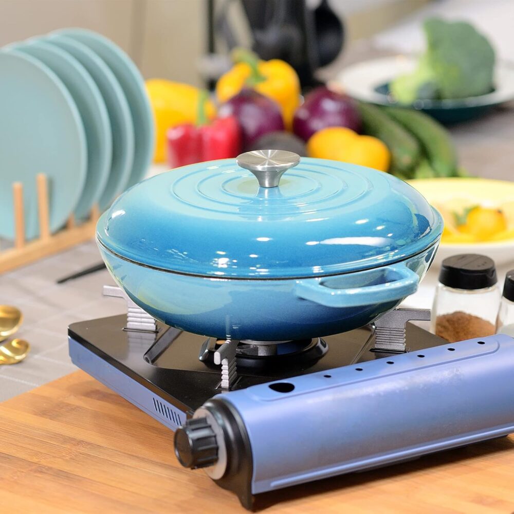 AILIBOO Forno holandês de ferro fundido esmaltado, panela de... - Image 4