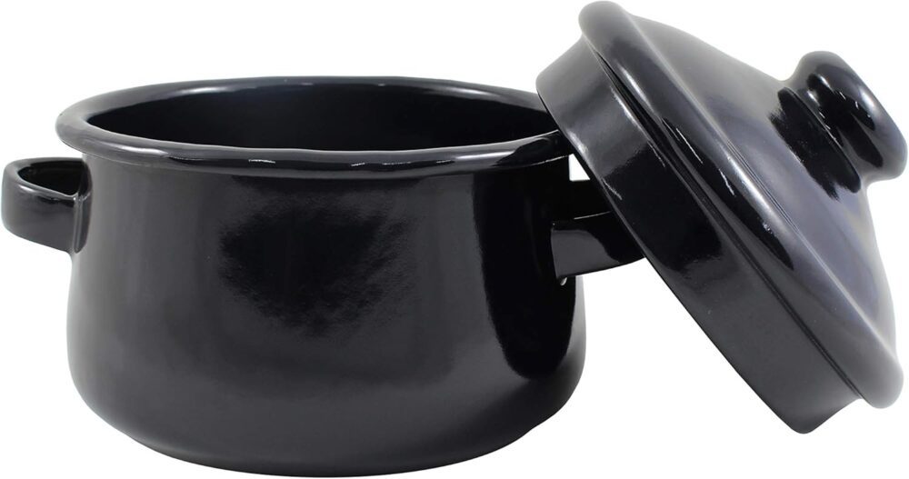 Mini Caçarola 10 Esmaltada Preta - 500 ml - Ewel - Image 2