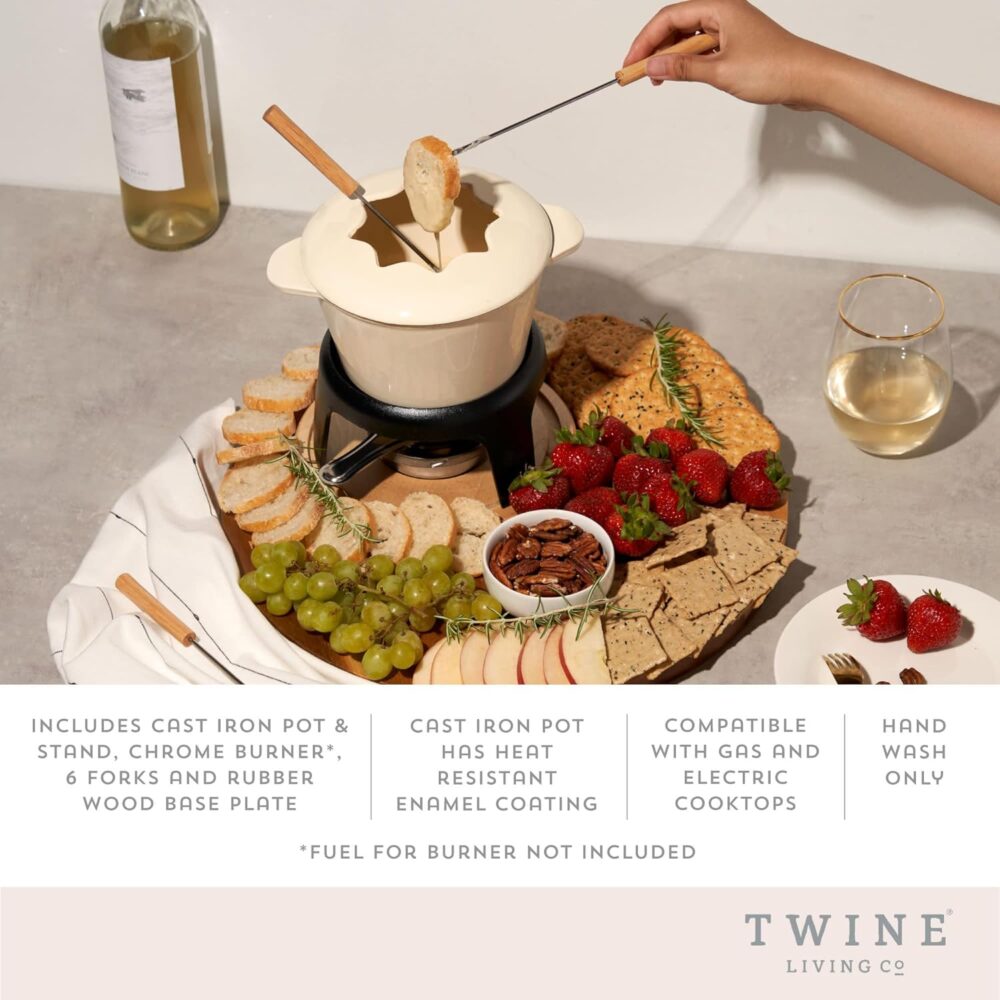 Twine Farmhouse Kitchen Suporte de metal de ferro fundido es... - Image 2