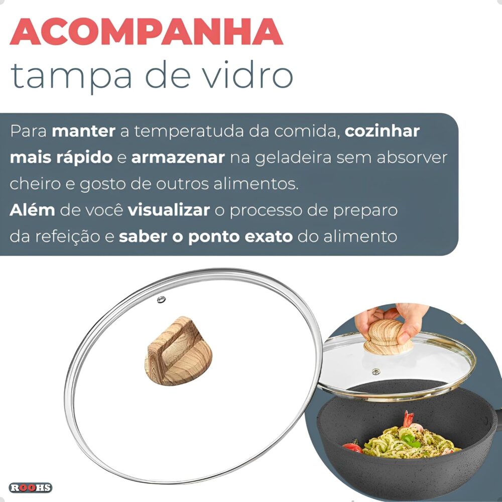 Frigideira Antiaderente 28cm em Alumínio com Revestimento Ce... - Image 2