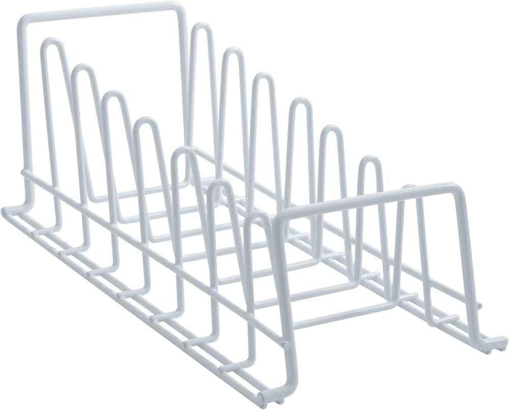 Organize It All Rack de placa de tampa de arame de cozinha r...