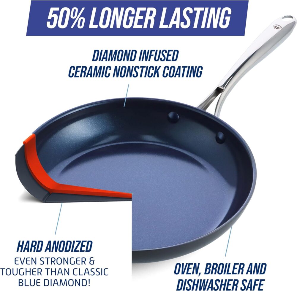 Blue Diamond Cookware Frigideira antiaderente de cerâmica an... - Image 3