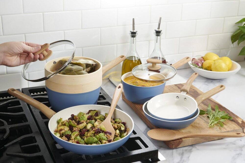 GoodCook Conjunto de panelas de cerâmica saudável com infusã... - Image 2