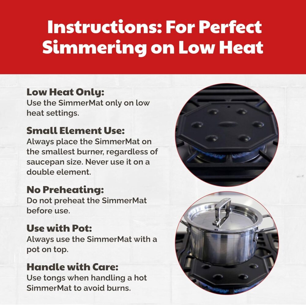 Cooks Innovations SimmerMat difusor de calor, anel de simmer... - Image 9