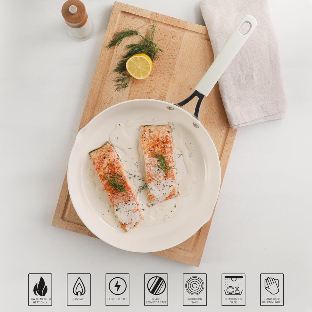 Martha Stewart Frigideira Heathland de alumínio de 23 cm, fr... - Image 3