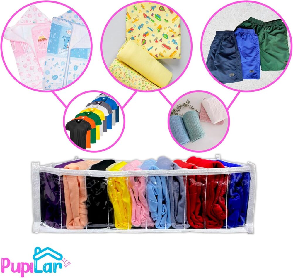 KIT 10 COLMEIAS ORGANIZADORAS G (10X25X35) PARA CAMISETAS - ... - Image 3