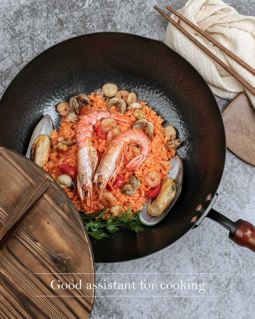 BIELMEIER Frigideira Wok de 32 cm - frigideiras e frigideira... - Image 2