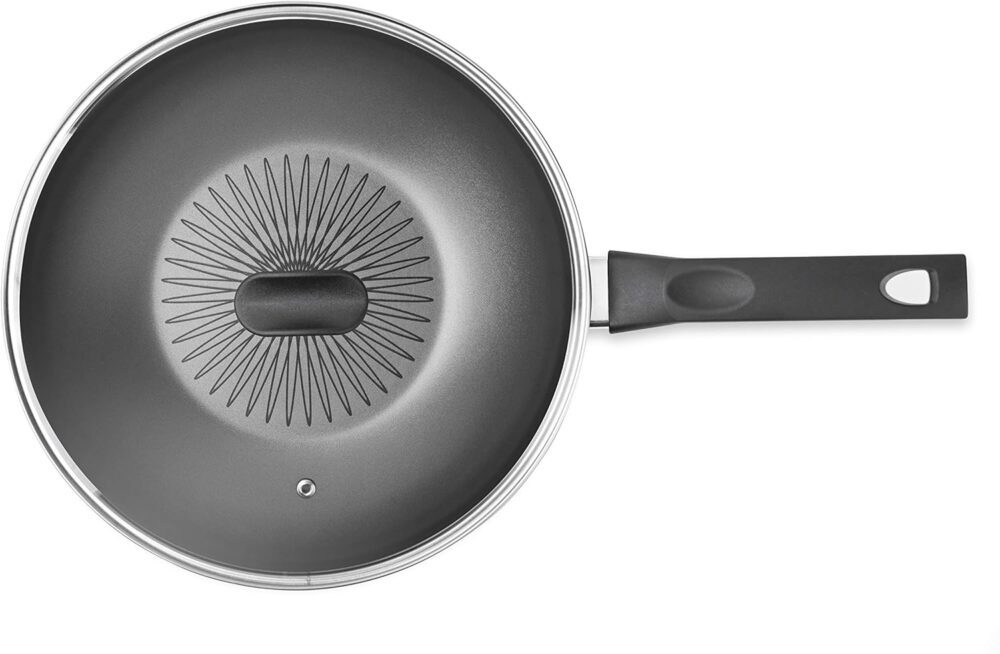 Wok 28 Centímetros com Tampa Aluminio Antiaderente Linha Ind... - Image 4