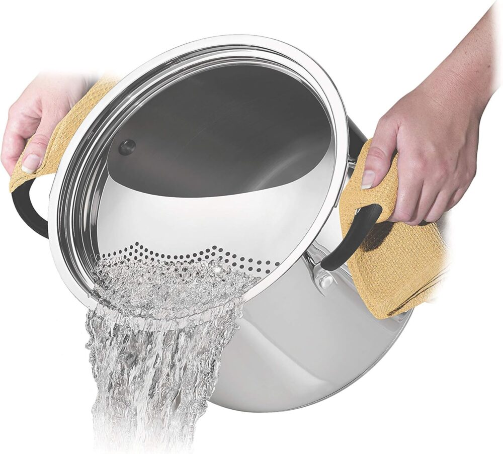 Espagueteira Tramontina Solar Silicone em Aço inox com Fundo... - Image 2