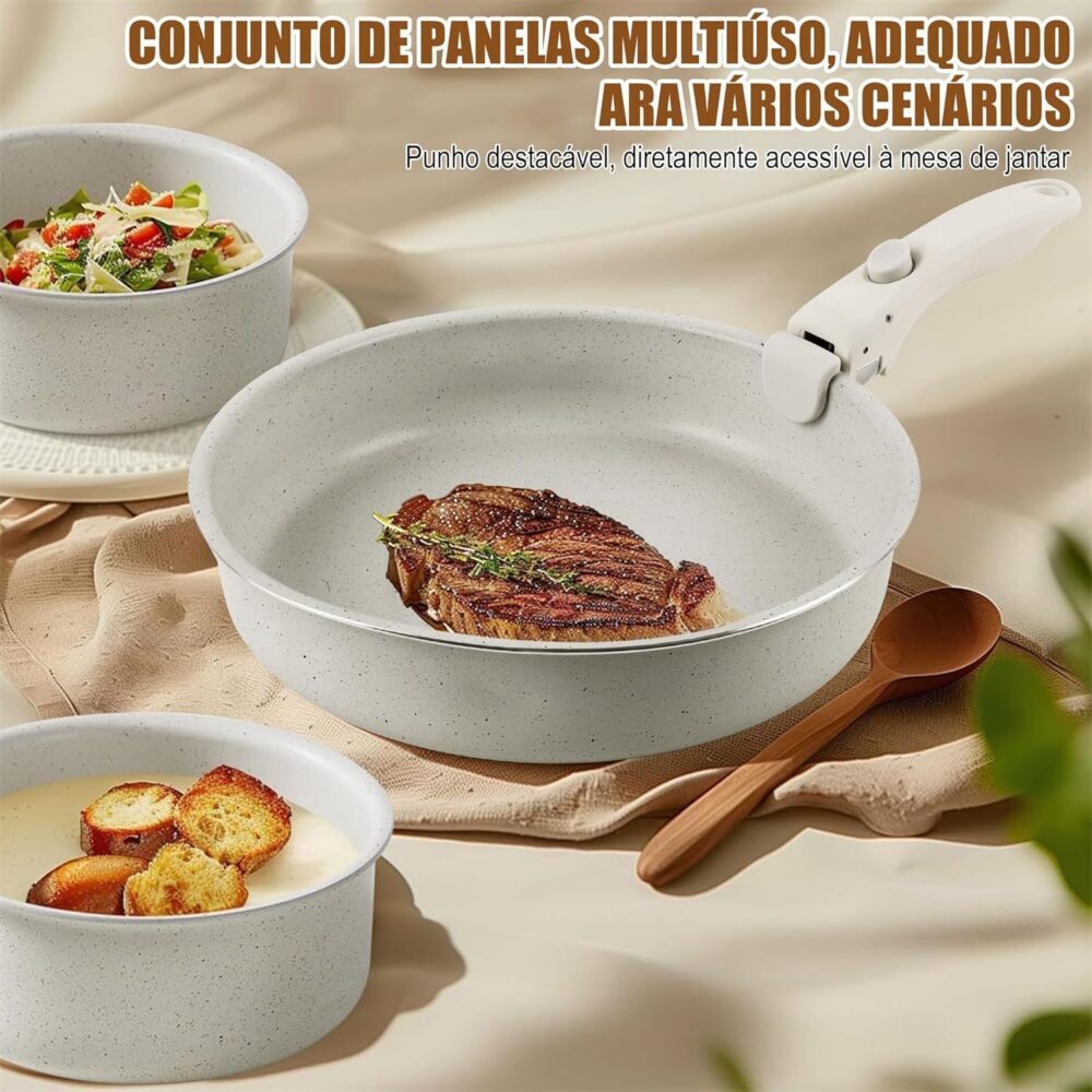 Conjunto de panelas, Conjunto de panelas antiaderentes Punho... - Image 9