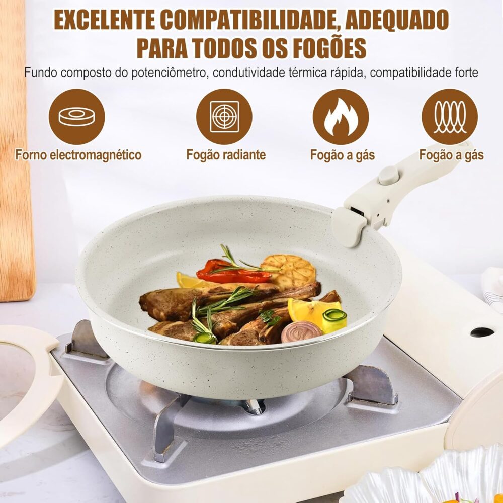 Conjunto de panelas, Conjunto de panelas antiaderentes Punho... - Image 6