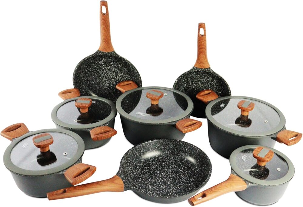 Jogo de Panelas 8 Peças Titanium Exclusive Antiaderente Cera...