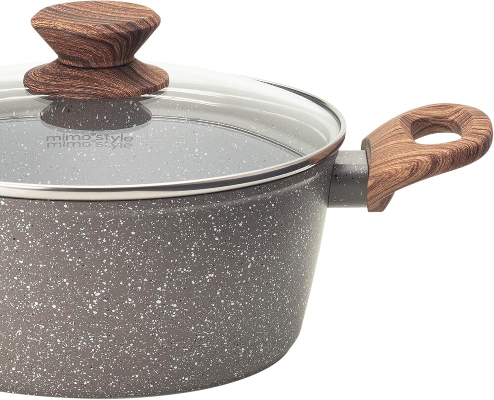Mimo Style Caçarola Linha Cook Alumínio e Tampa de Vidro Tem... - Image 3