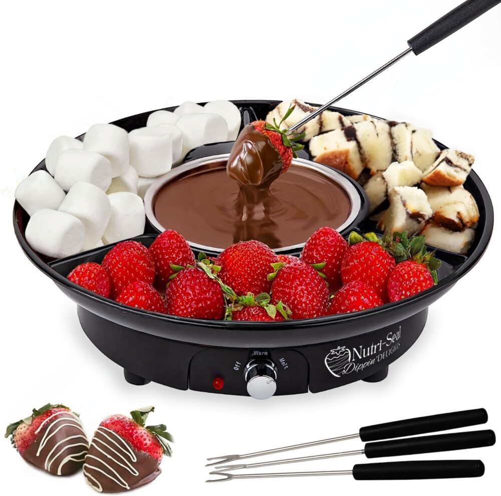 Conjunto elétrico de fondue premium Dippin' Delights – Conju...