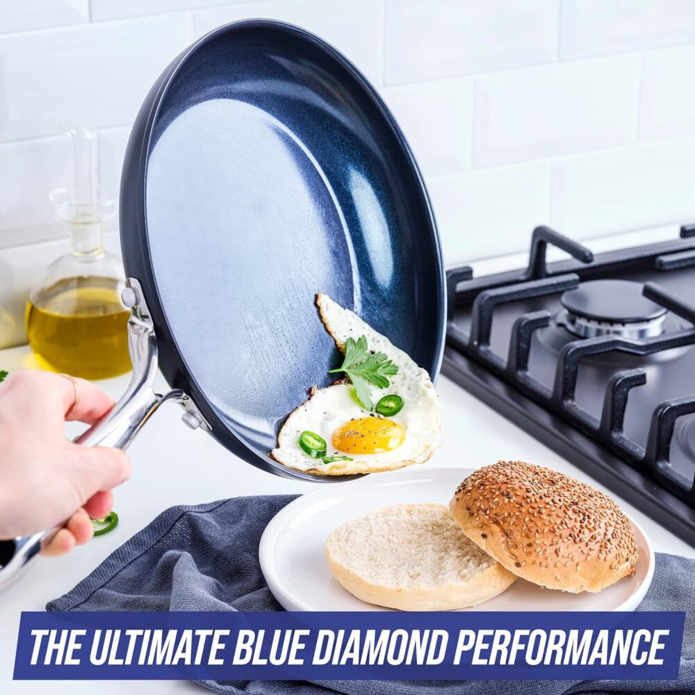 Blue Diamond Cookware Frigideira antiaderente de cerâmica an... - Image 2