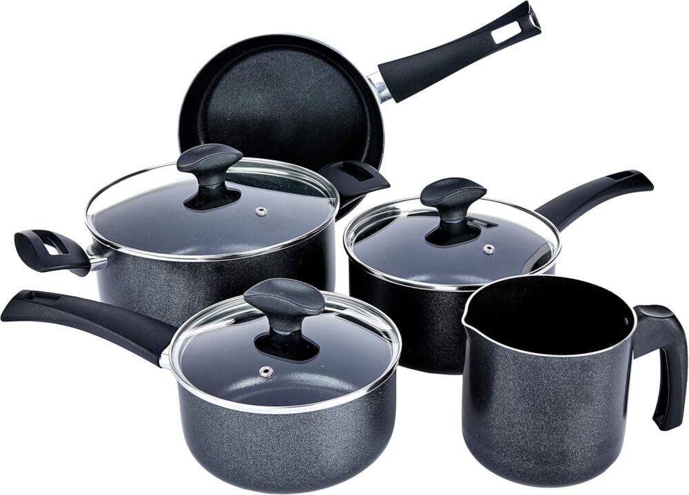 Jogo de Panelas 5 peças Masala, Preto, Brinox