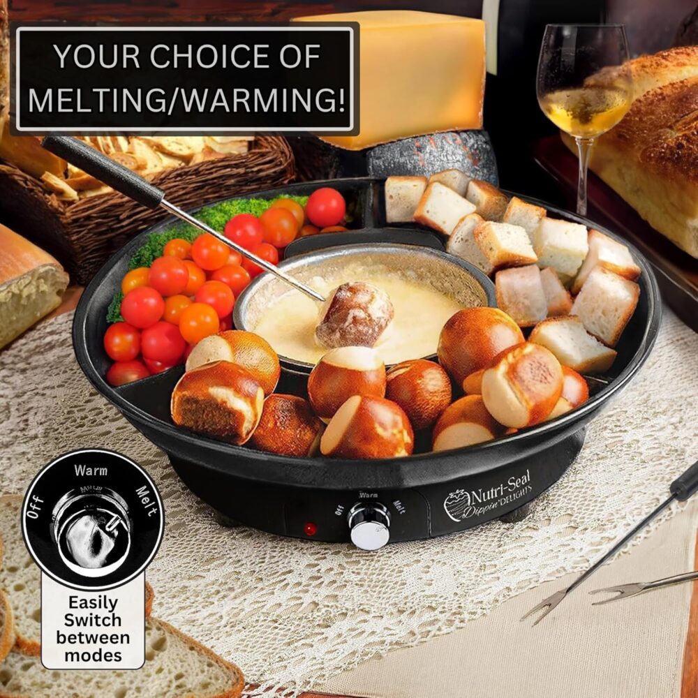 Conjunto elétrico de fondue premium Dippin' Delights – Conju... - Image 5