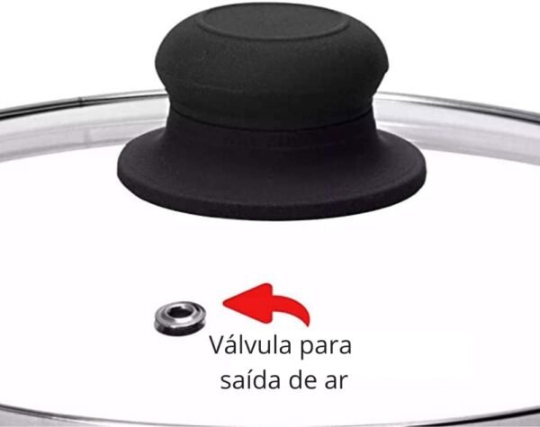 Tampa De Vidro Temperado Para Panelas E Frigideiras (20 cm) - Image 2