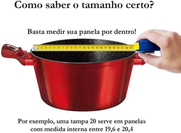 Tampa De Vidro Temperado Para Panelas E Frigideiras (20 cm)