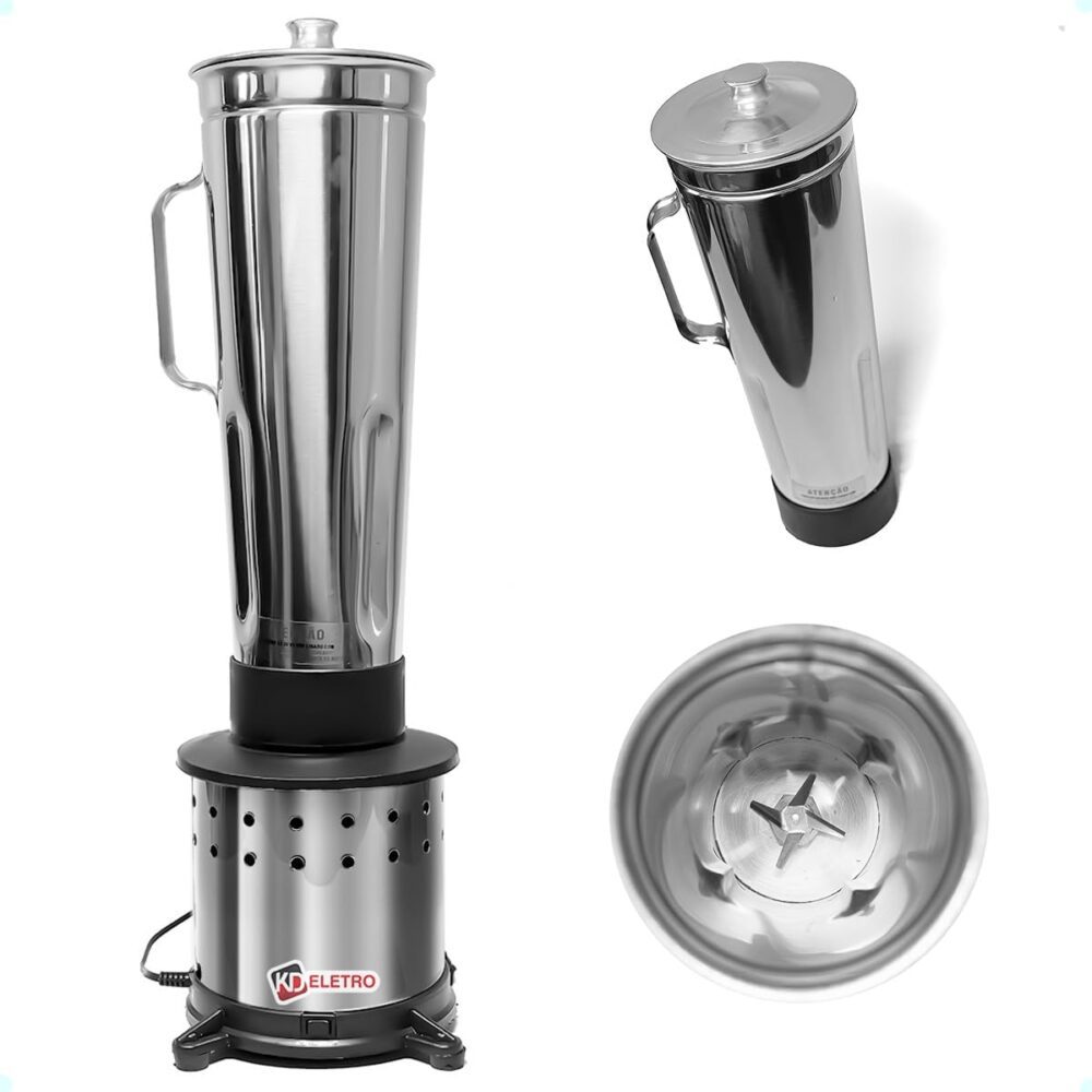 Liquidificador Industrial Alta Rotação 4 LITROS Prata com Ja... - Image 7