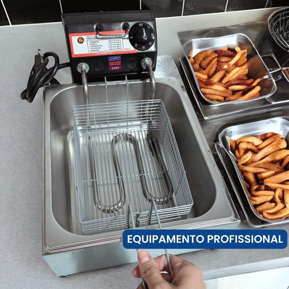 Fritadeira Elétrica Industrial Cuba 5L Econômica com Tampa (... | É bom mesmo? Descubra antes de comprar - Image 2