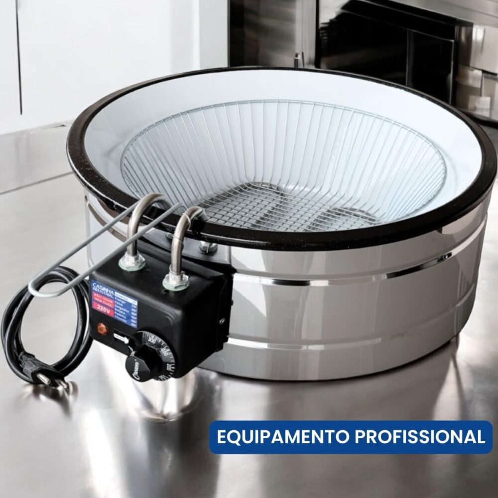Fritadeira Elétrica Industrial Tacho Redondo 10L Esmaltada -... | É bom mesmo? Descubra antes de comprar - Image 2