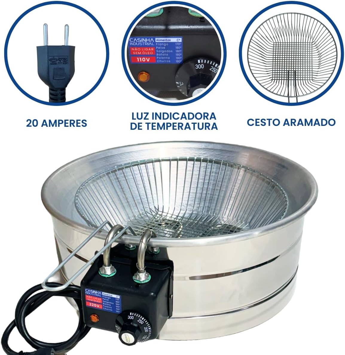 Fritadeira Elétrica Industrial Tacho Redondo 10L - Eficiênci... | É bom mesmo? Descubra antes de comprar - Image 2