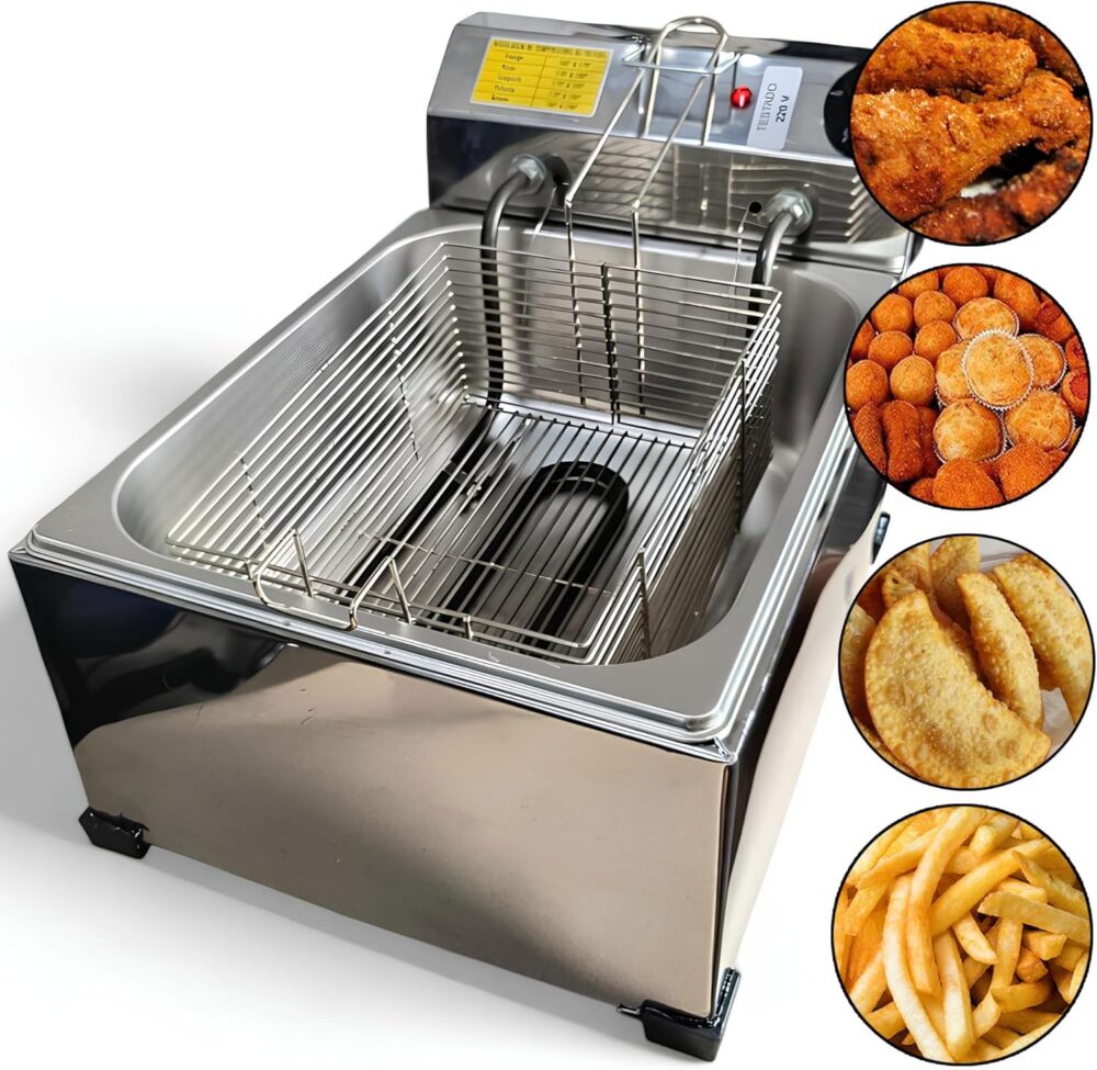 Fritadeira Elétrica Industrial A Óleo 5lts Com Inmetro 220v - Image 2