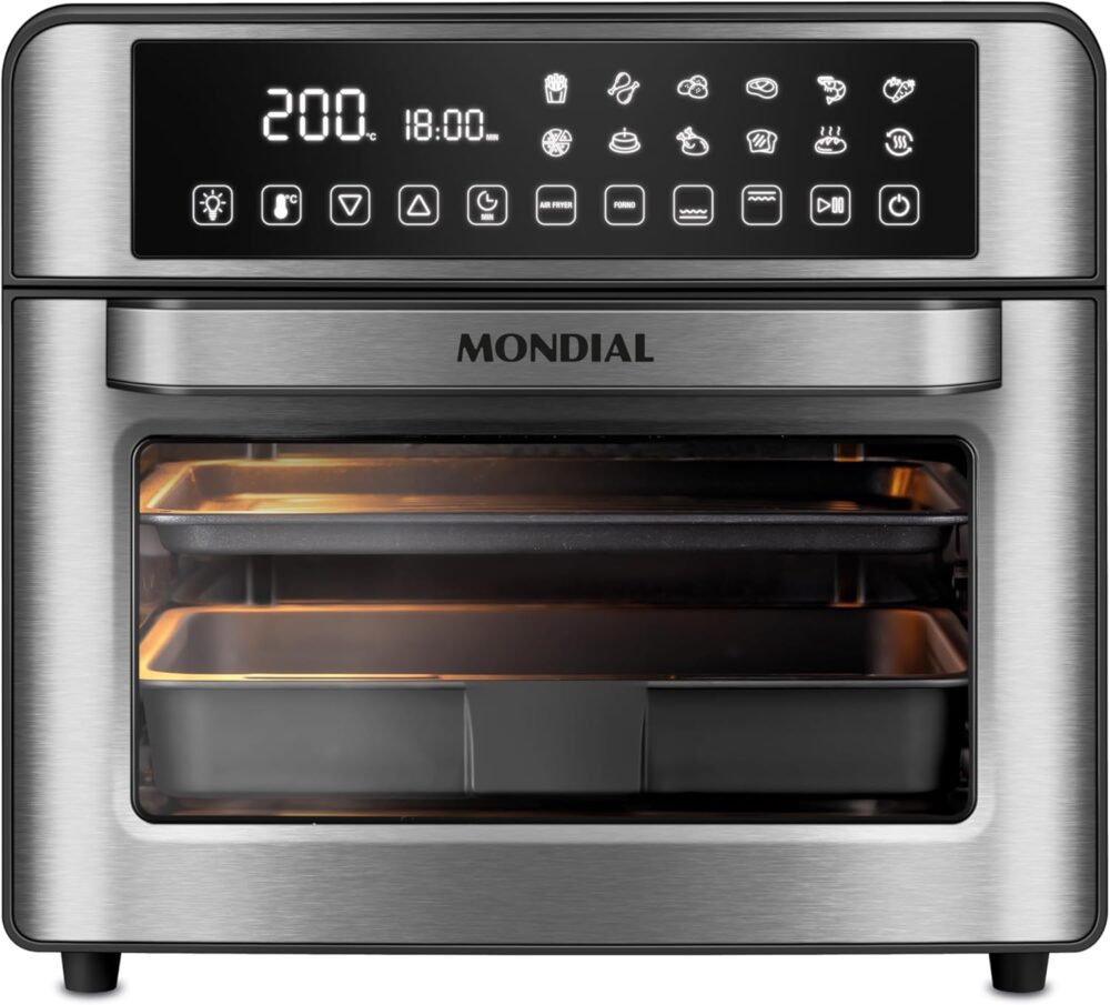 Fritadeira Air Fryer Forno Oven Digital 25L, Mondial, Preto/... | É bom mesmo? Descubra antes de comprar - Image 4