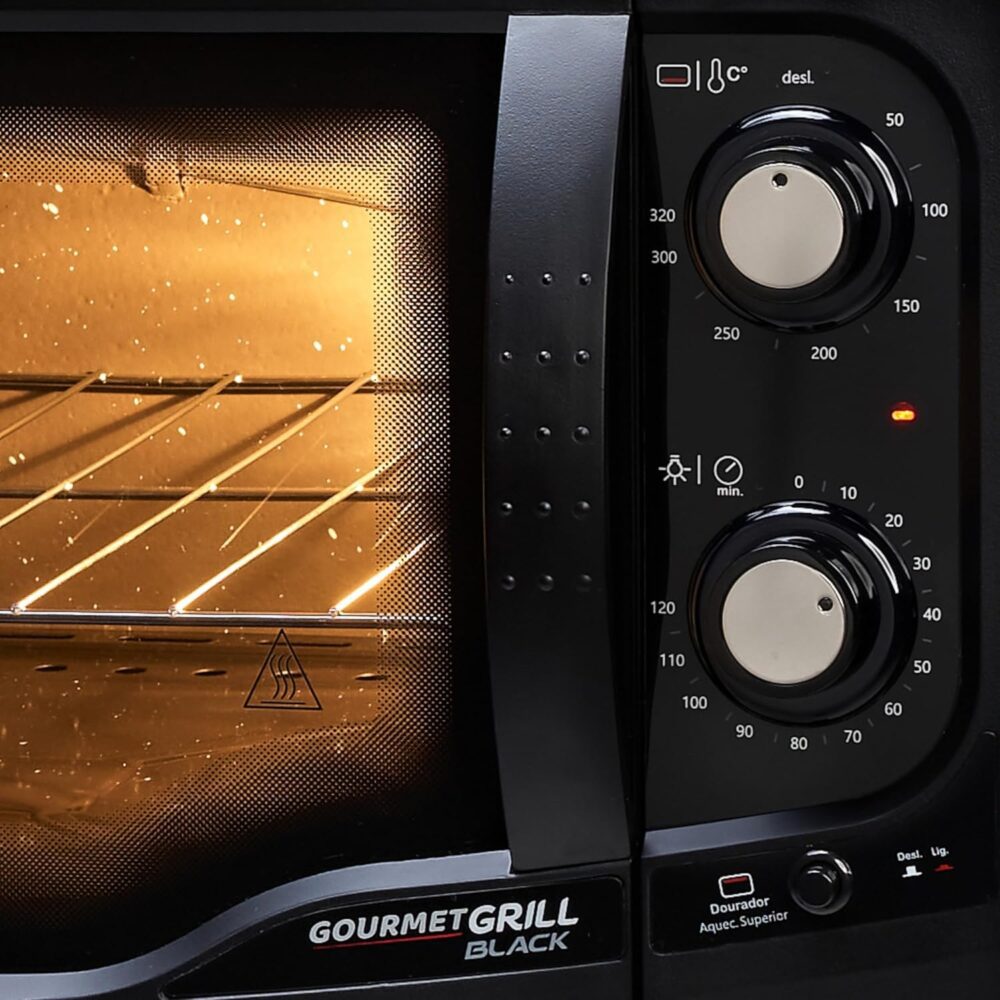 FISCHER FORNO ELÉTRICO BANCADA GOURMET GRILL 44L PRETO 127V ... - Image 2