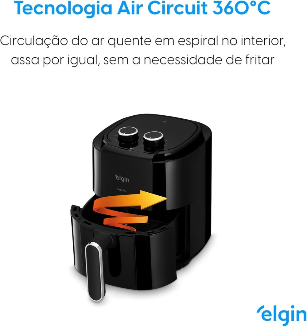 Fritadeira Elétrica Start Fry Elgin 3,5 Litros Preta 220v - ... | É bom mesmo? Descubra antes de comprar - Image 3