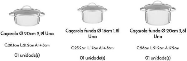 JG.PANELAS ACO INOX 3 PCS UNA - Image 5