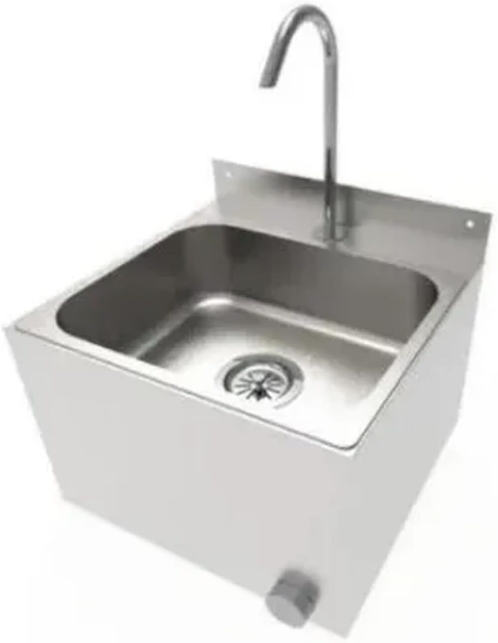 Pia Em Inox Com Acionamento - Lavatorio De Assepsia Cor Inox...