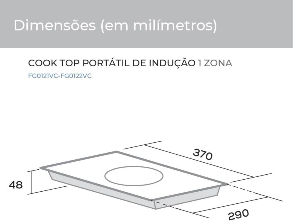 Cooktop Portátil de Indução (Elétrico) 1 Zona Preto 220V - S... - Image 3