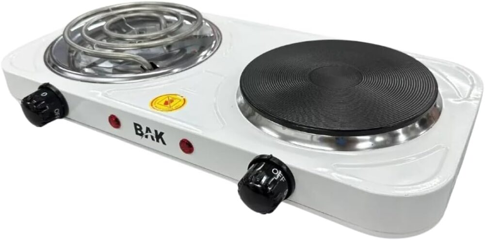 BAK Fogão Elétrico Portátil, 2 Bocas, 2000W, Cooktop de Indu...