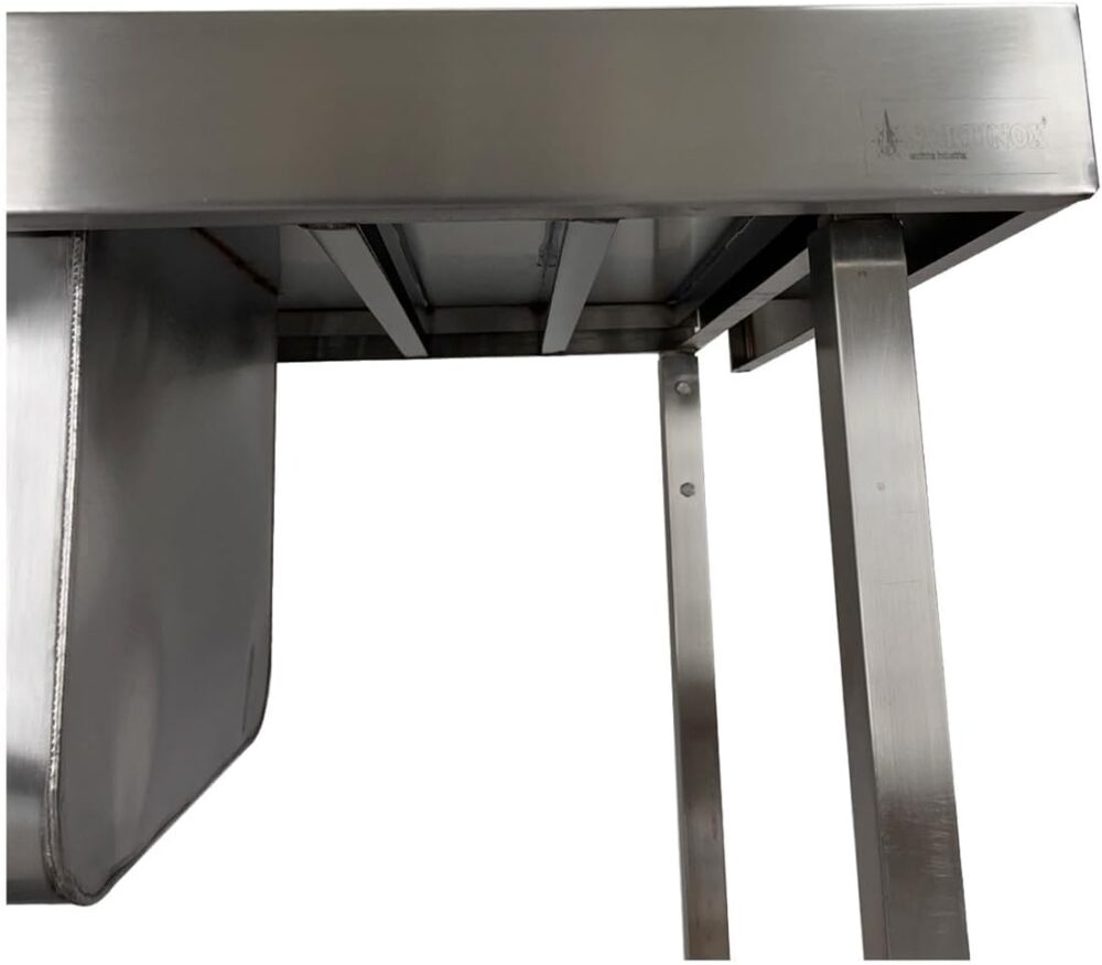 Pia De Aço Inox Industrial 130x60x90 Cm Cuba Dupla Nortinox - Image 2