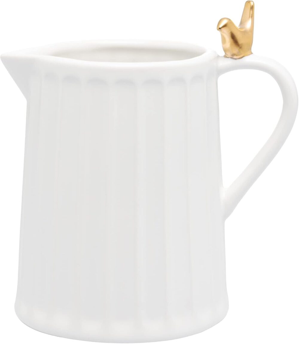 WOLFF - Leiteira de Cerâmica Colibri Branca 180ml