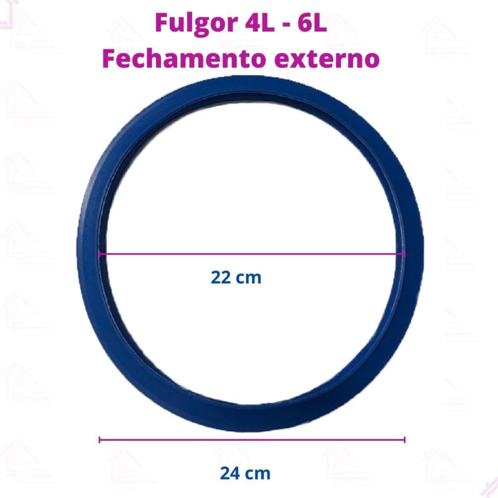 Kit Borracha Panela De Pressão Fulgor Peso E Válvulas 4L / 6... - Image 2