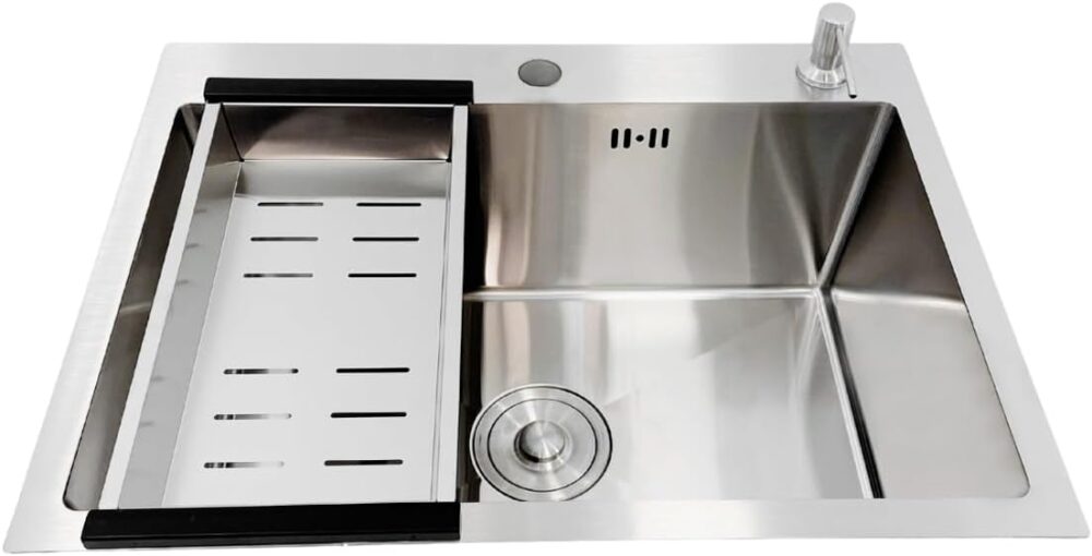 Cuba Pia Quadrada Cozinha Gourmet Com Acessórios 60x45 Cor P... - Image 3