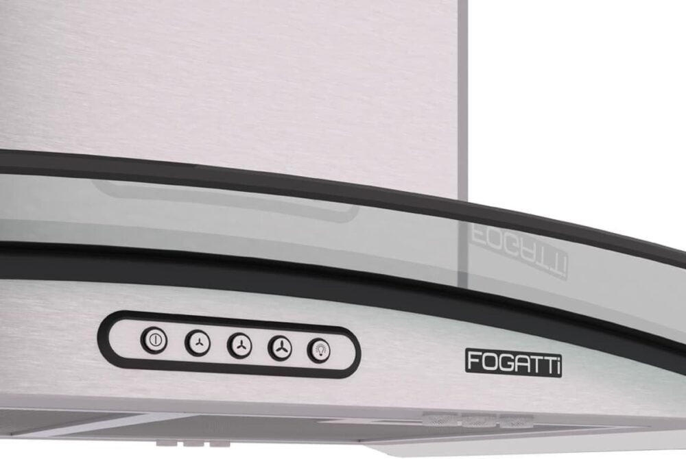 Coifa Ilha Vidro Curvo Inox 90cm - Fogatti - 220V - Image 2