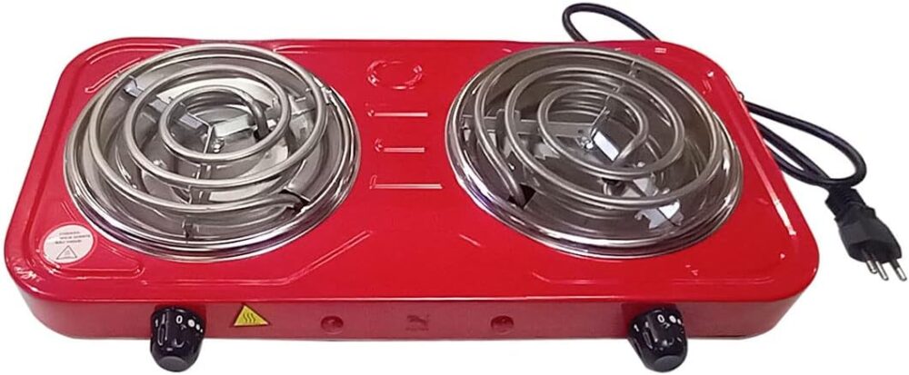 Fogão Fogareiro Elétrico Portátil 2 Bocas 2000w 220v Branco - Image 3