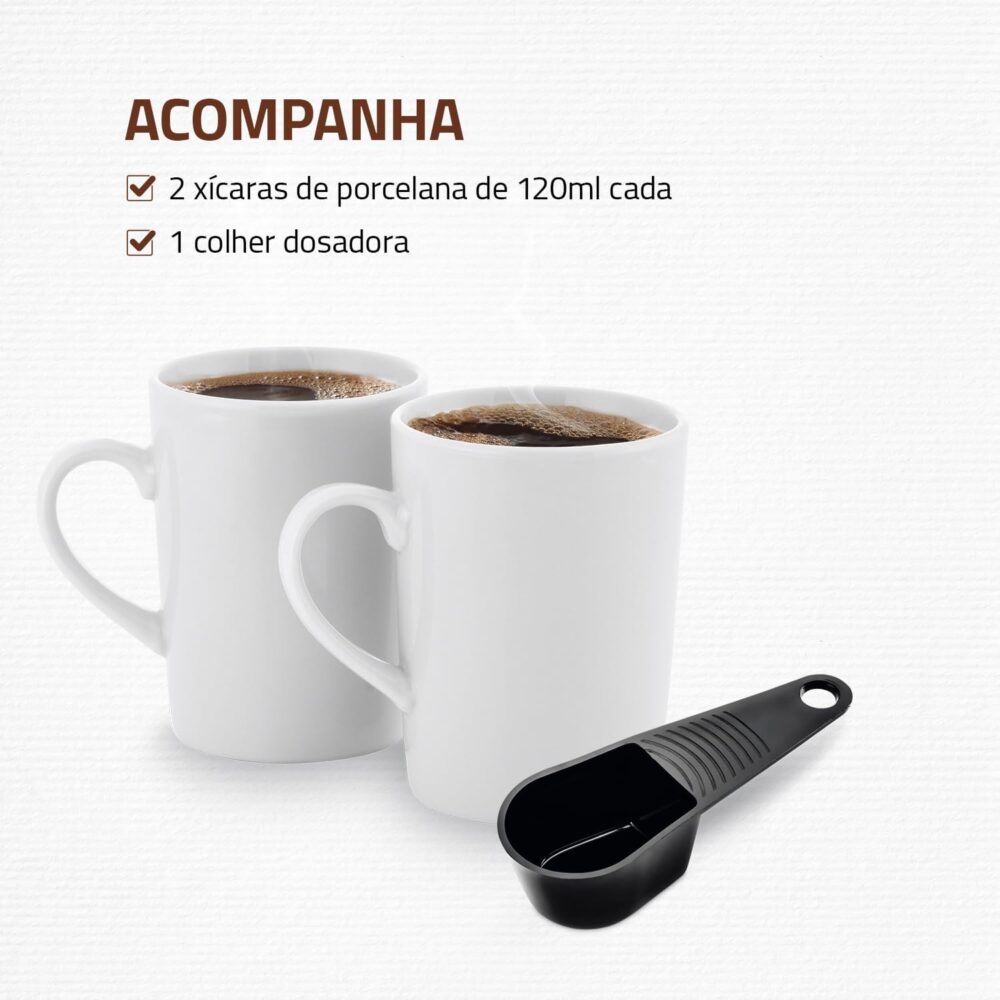Cafeteira Elétrica Smart Coffe, Mondial, Preto/Inox, 500W, 1... - Image 3