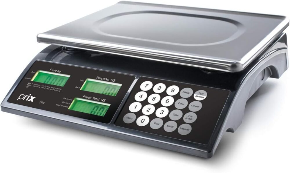 Balança Eletrônica Computadora com Bateria 15kg/5g - PRIX3F/... - Image 2