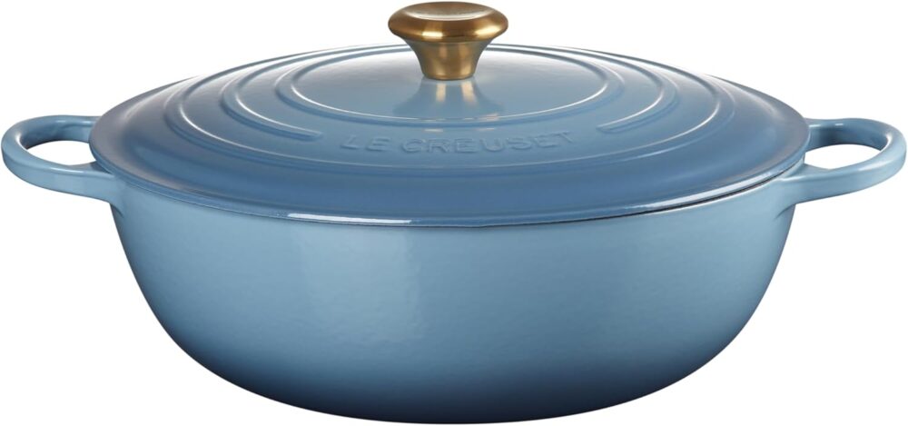 Le Creuset Panela Marmita 32Cm Sig (Peg Dourado) Chambray