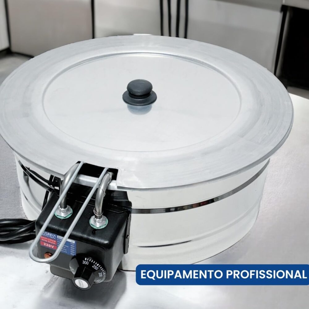 Fritadeira Elétrica Industrial Tacho Redondo 10L com Tampa -... | É bom mesmo? Descubra antes de comprar - Image 2