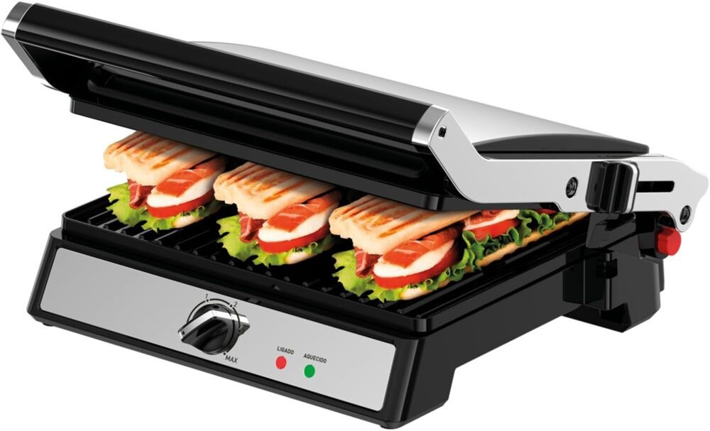 Grill Super Inox Arno XL GGRA - Grande Capacidade com Abertu... - Image 3