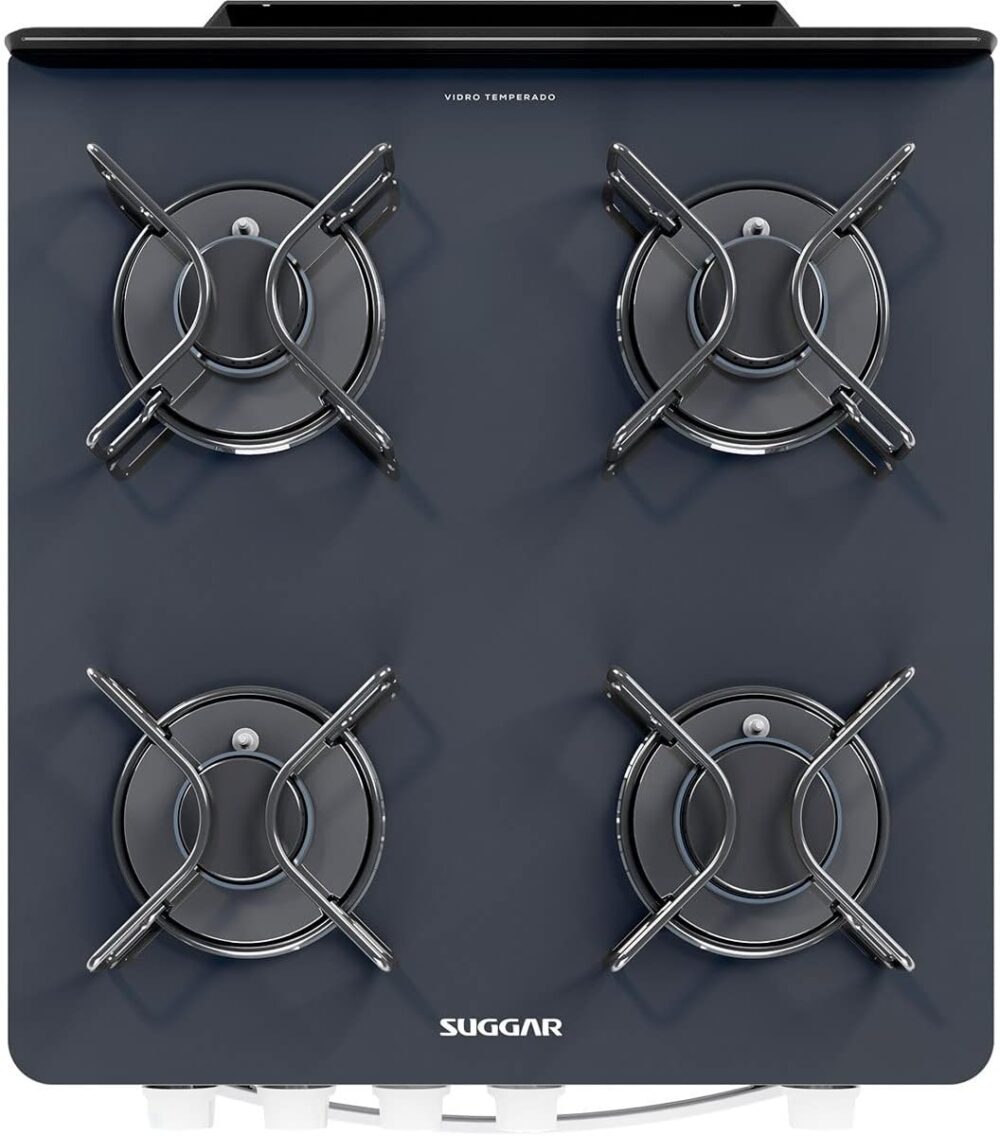 SUGGAR FOGÃO NEO COOK BRANCO MESA DE VIDRO 4 BOCAS ACENDIMEN... - Image 3
