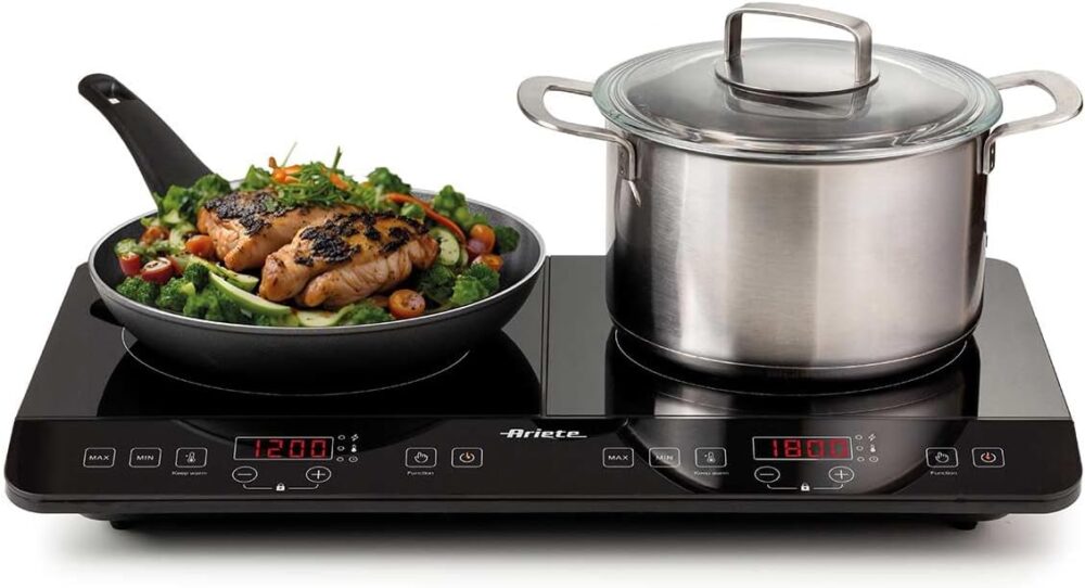 Ariete 1998, Cooktop de Indução 2 Bocas Touch Screen, Portát... - Image 3