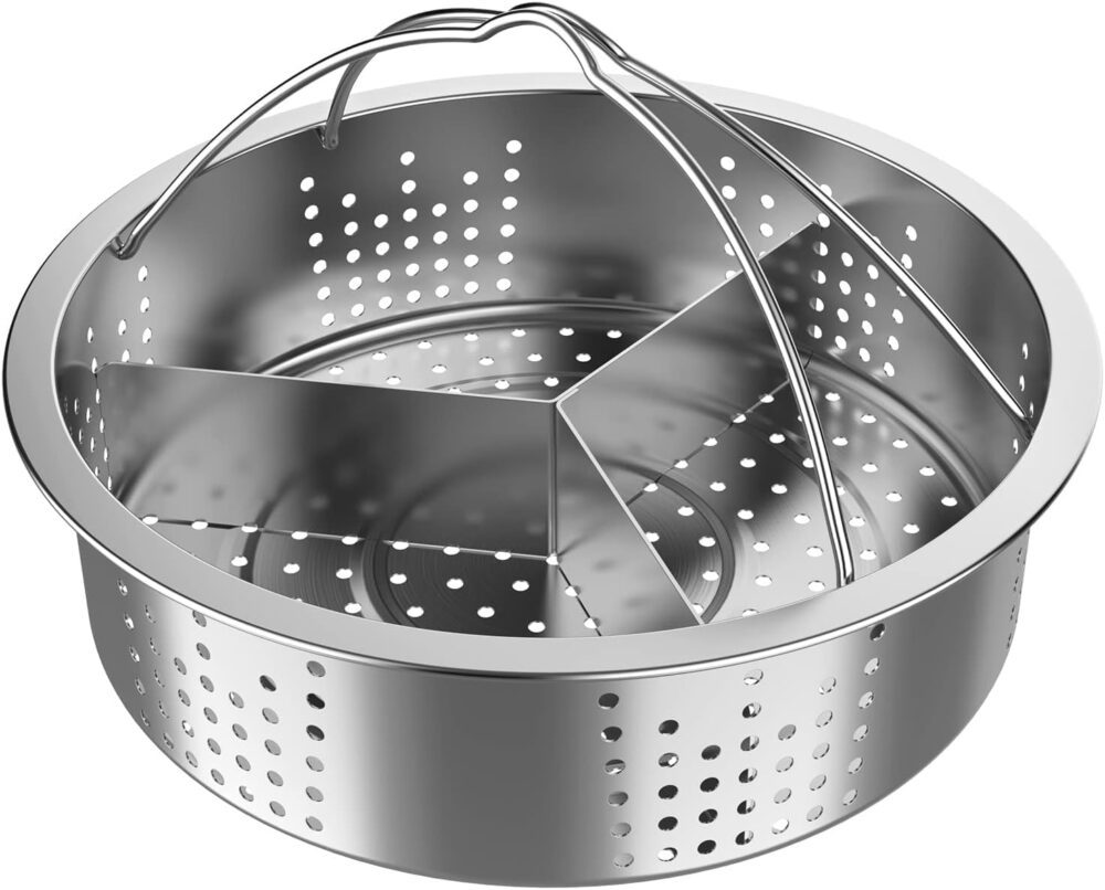 Cesta a Vapor Aço Inoxidável - Suporte de Cesta a Vapor Vege...